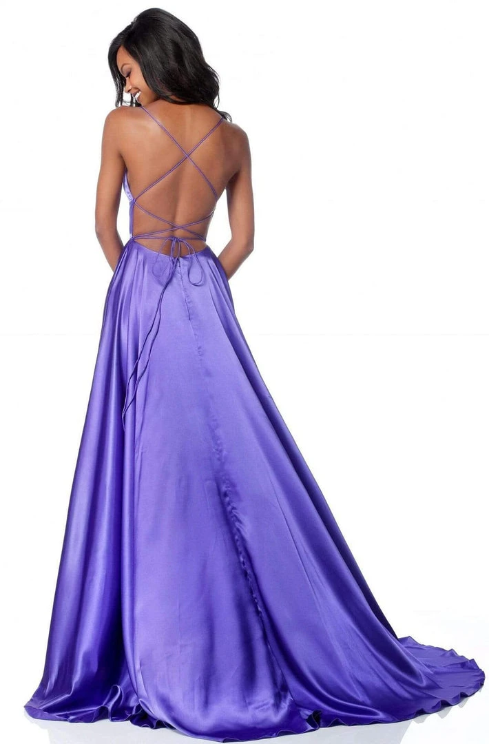Sherri Hill - 51631 Sexy Lace-Up Back A-Line Long Evening Dress 4 Sherri Hill - 51631 Sexy Lace-Up Back A-Line Long Evening Dress