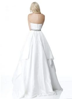 Sherri Hill - 51633 Strapless Bead Crusted Waist Ballgown