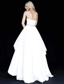 Sherri Hill - 51633 Strapless Bead Crusted Waist Ballgown 11 Sherri Hill - 51633 Strapless Bead Crusted Waist Ballgown