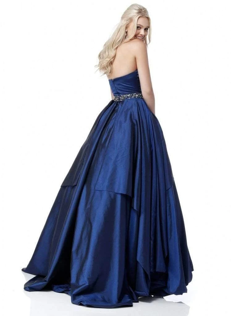 Sherri Hill - 51633 Strapless Bead Crusted Waist Ballgown 8 Sherri Hill - 51633 Strapless Bead Crusted Waist Ballgown