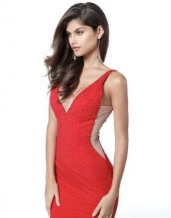 Sherri Hill - 51635 Beaded Jersey Fitted Dress 18 Sherri Hill - 51635 Beaded Jersey Fitted Dress