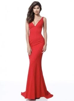 Sherri Hill - 51635 Beaded Jersey Fitted Dress 16 Sherri Hill - 51635 Beaded Jersey Fitted Dress
