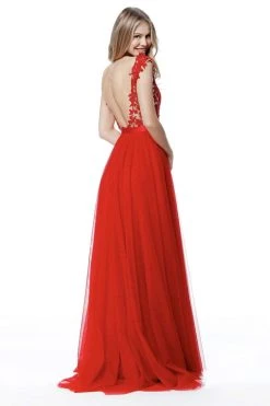 Sherri Hill - 51638 Lace Appliqued Illusion Bodice Long Dress