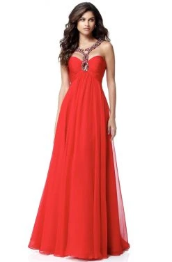 Sherri Hill - 51639 Embellished Strap Sweetheart Neckline Chiffon Gown 12 Sherri Hill - 51639 Embellished Strap Sweetheart Neckline Chiffon Gown