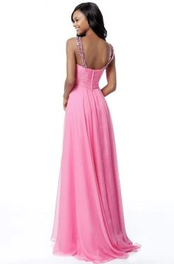Sherri Hill - 51639 Embellished Strap Sweetheart Neckline Chiffon Gown 10 Sherri Hill - 51639 Embellished Strap Sweetheart Neckline Chiffon Gown