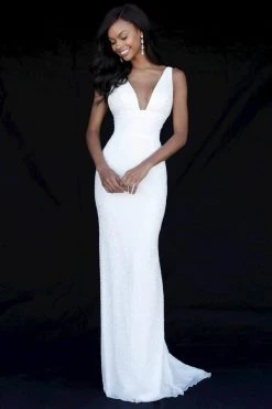 Sherri Hill - 51641 Beaded Fitted Long Sheath Dress