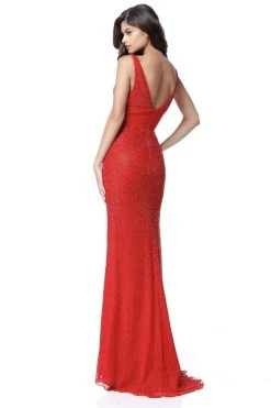 Sherri Hill - 51641 Beaded Fitted Long Sheath Dress