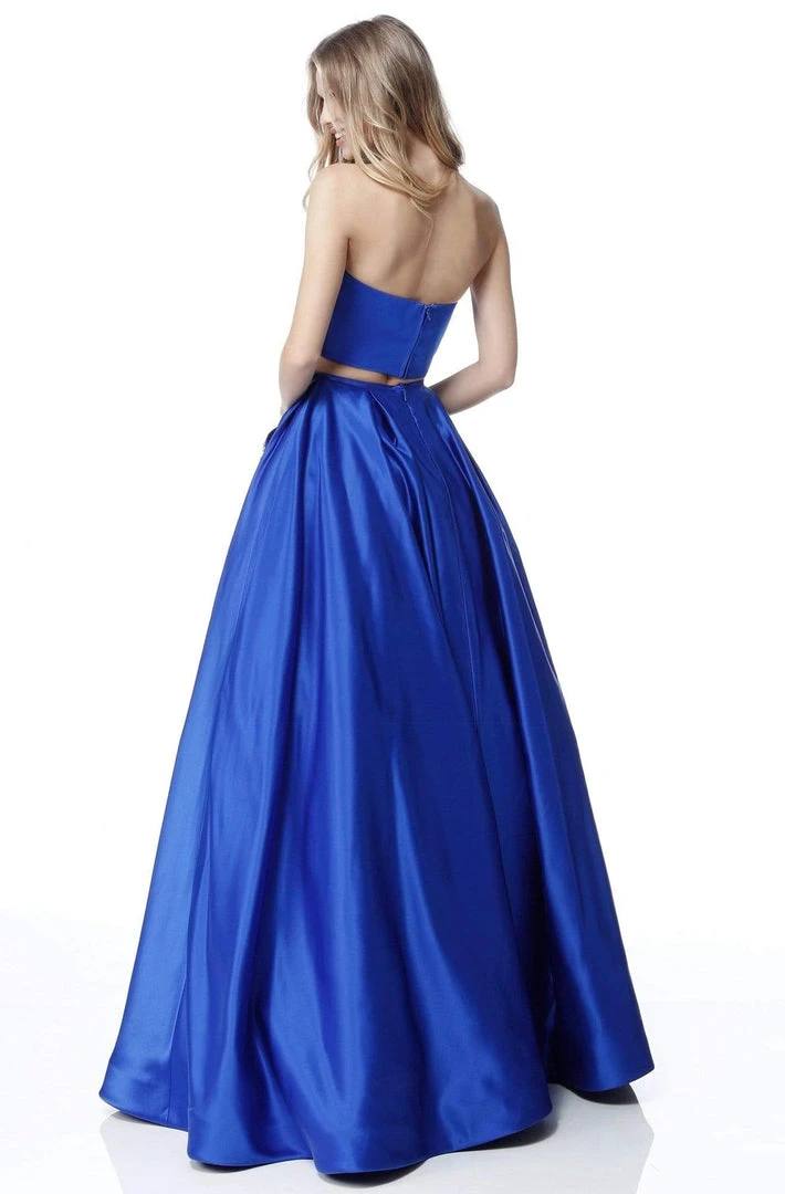 Sherri Hill - 51649 Two-Piece Satin Strapless A Line Dress 5 Sherri Hill - 51649 Two-Piece Satin Strapless A Line Dress