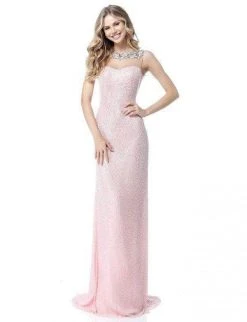 Sherri Hill - 51654 Beaded Bateau Sheath Dress With Train 11 Sherri Hill - 51654 Beaded Bateau Sheath Dress With Train