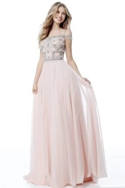 Sherri Hill - 51658 Beaded Off-Shoulder Chiffon A-line Gown 14 Sherri Hill - 51658 Beaded Off-Shoulder Chiffon A-line Gown