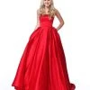 Sherri Hill - 51674 Beaded Strapless Satin Ballgown 2 Sherri Hill - 51674 Beaded Strapless Satin Ballgown