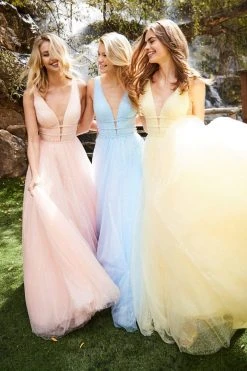 Sherri Hill - 51676 Sequin-Beaded Glitter A Line Dress