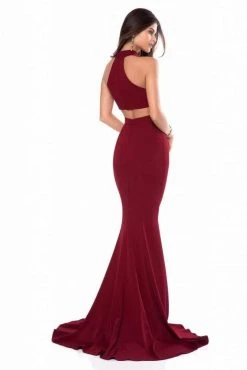 Sherri Hill - 51682 High Halter Mermaid Evening Dress