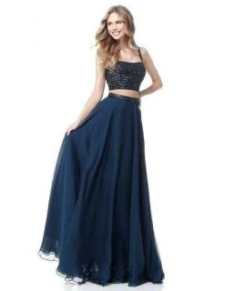 Sherri Hill - 51688 Beaded Two Piece A-Line Evening Dress