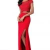 Sherri Hill - 51691 Two Piece Beaded Cap Sleeve Fitted Dress