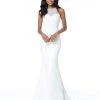Sherri Hill - 51697 Beaded Halter Jersey Trumpet Dress