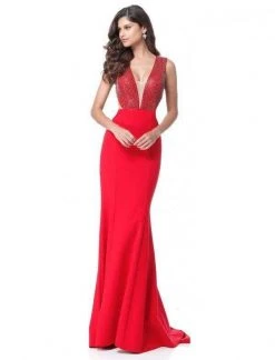 Sherri Hill - 51699 Beaded Plunging V-Neck Sheath Dress 15 Sherri Hill - 51699 Beaded Plunging V-Neck Sheath Dress