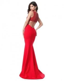 Sherri Hill - 51699 Beaded Plunging V-Neck Sheath Dress 16 Sherri Hill - 51699 Beaded Plunging V-Neck Sheath Dress