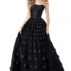 Sherri Hill - 51705 Sequined Strapless Semi-Sweetheart Tulle Ballgown 2 Sherri Hill - 51705 Sequined Strapless Semi-Sweetheart Tulle Ballgown