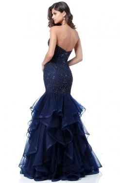 Sherri Hill - 51706 Beaded Sweetheart Long Lace Mermaid Dress