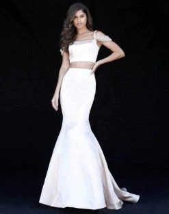 Sherri Hill - 51713 Beaded Off Shoulder Sleeve Two Piece Mermaid Gown 15 Sherri Hill - 51713 Beaded Off Shoulder Sleeve Two Piece Mermaid Gown