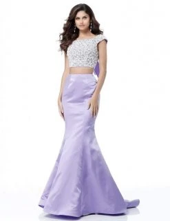 Sherri Hill - 51715 Two-Piece Beaded Cap Sleeve Mermaid Dress 7 Sherri Hill - 51715 Two-Piece Beaded Cap Sleeve Mermaid Dress
