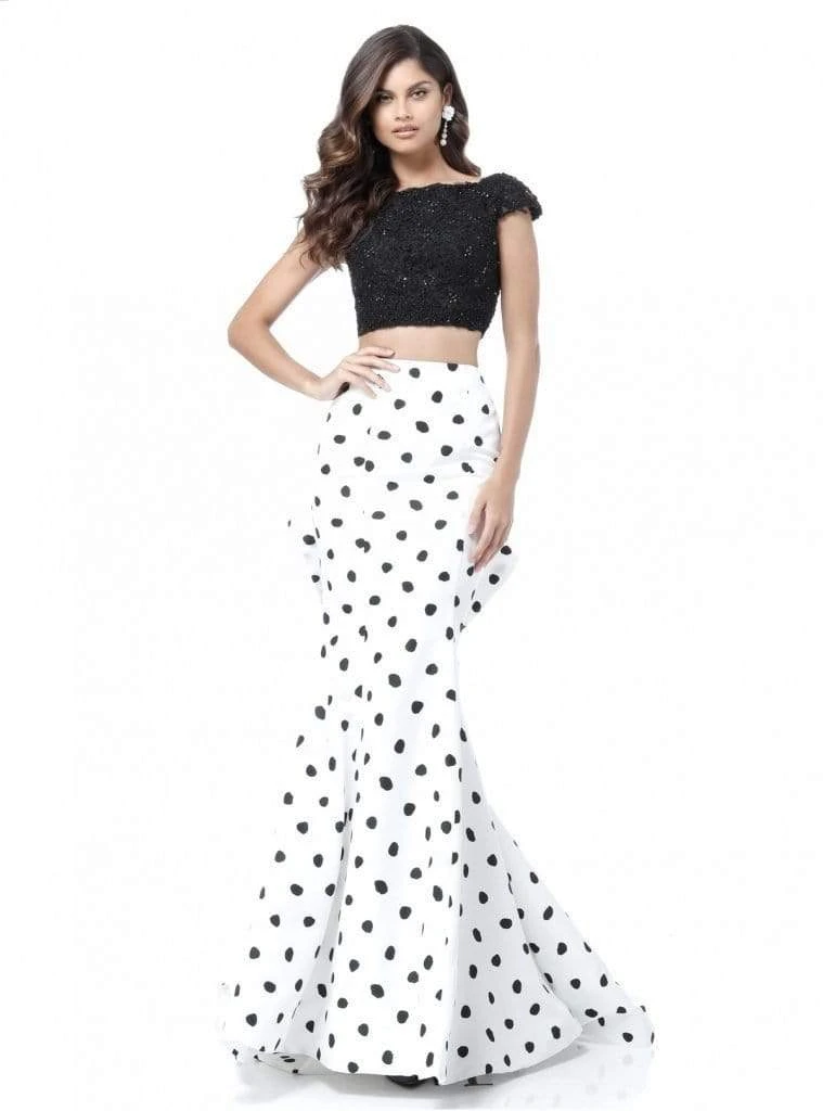 Sherri Hill - 51717 Two Piece Lace Polka Dot Mermaid Dress 3 Sherri Hill - 51717 Two Piece Lace Polka Dot Mermaid Dress