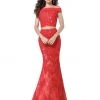 Sherri Hill - 51727 Two Piece Lace Off-Shoulder Mermaid Dress 1 Sherri Hill - 51727 Two Piece Lace Off-Shoulder Mermaid Dress