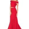 Sherri Hill - 51757 Two Piece Off-Shoulder Jersey Trumpet Dress 2 Sherri Hill - 51757 Two Piece Off-Shoulder Jersey Trumpet Dress