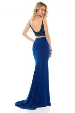 Sherri Hill - 51760 Two Piece Beaded Scoop Fitted Dress
