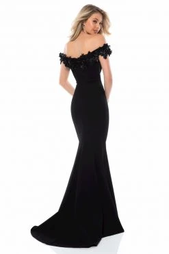 Sherri Hill - 51774 Floral Lace Off-Shoulder Jersey Dress