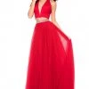 Sherri Hill - 51780 Beaded Choker Plunging Cutout Tulle Dress 2 Sherri Hill - 51780 Beaded Choker Plunging Cutout Tulle Dress