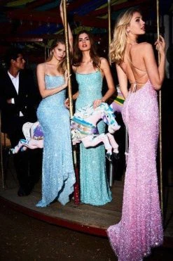 Sherri Hill - 51783 Lace-Up Back Sequin Fitted Evening Gown 17 Sherri Hill - 51783 Lace-Up Back Sequin Fitted Evening Gown