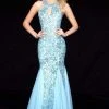Sherri Hill - 51787 Beaded Halter Neck Tulle Mermaid Dress 1 Sherri Hill - 51787 Beaded Halter Neck Tulle Mermaid Dress