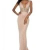 Sherri Hill - 51788 Beaded Plunging V-Neck Evening Dress