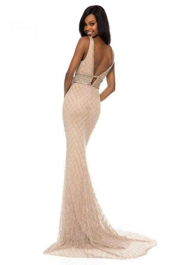Sherri Hill - 51788 Beaded Plunging V-Neck Evening Dress 4 Sherri Hill - 51788 Beaded Plunging V-Neck Evening Dress