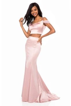 Sherri Hill - 51797 Two Piece Off-Shoulder Mermaid Gown 7 Sherri Hill - 51797 Two Piece Off-Shoulder Mermaid Gown