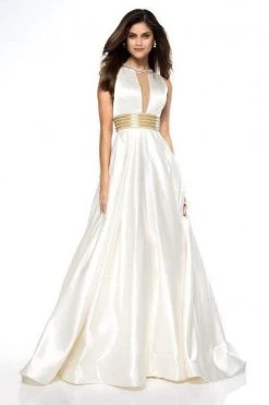 Sherri Hill - 51802 Beaded Halter Neck Satin Ballgown With Open Back 10 Sherri Hill - 51802 Beaded Halter Neck Satin Ballgown With Open Back