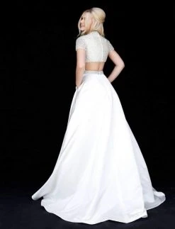 Sherri Hill - 51819 Beaded Ornate V Neck Satin Ballgown 17 Sherri Hill - 51819 Beaded Ornate V Neck Satin Ballgown