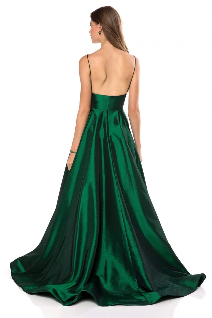 Sherri Hill - 51822 Plunging Empire Taffeta A Line Dress 5 Sherri Hill - 51822 Plunging Empire Taffeta A Line Dress