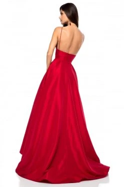 Sherri Hill - 51822 Plunging Empire Taffeta A Line Dress 17 Sherri Hill - 51822 Plunging Empire Taffeta A Line Dress