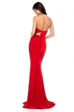 Sherri Hill - 51844 Lace Appliqued Halter Sheath Dress