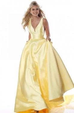 Sherri Hill - 51856 Sleeveless V Neck Mikado Ballgown