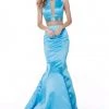 Sherri Hill - 51864 Two Piece Beaded Satin Mermaid Dress With Train 2 Sherri Hill - 51864 Two Piece Beaded Satin Mermaid Dress With Train