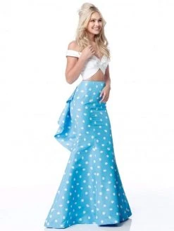 Sherri Hill - 51865 Two-Piece Ruffle Paneled Polkadot Dress 15 Sherri Hill - 51865 Two-Piece Ruffle Paneled Polkadot Dress