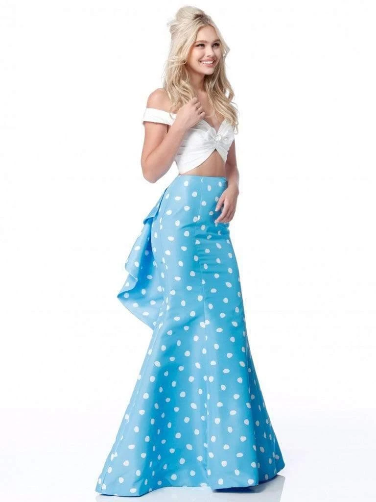 Sherri Hill - 51865 Two-Piece Ruffle Paneled Polkadot Dress 7 Sherri Hill - 51865 Two-Piece Ruffle Paneled Polkadot Dress