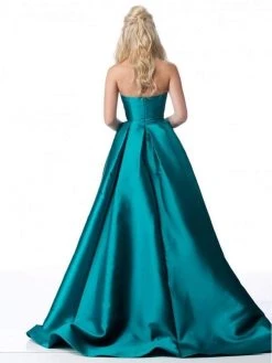 Sherri Hill - 51917 Strapless Taffeta Pleated Ballgown
