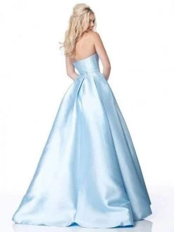 Sherri Hill - 51917 Strapless Taffeta Pleated Ballgown