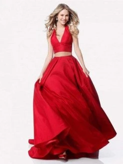 Sherri Hill - 51923 Two Piece V-Neck Evening Dress