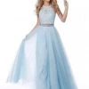 Sherri Hill - 51924 Two-Piece Beaded Applique Long Chiffon Dress 2 Sherri Hill - 51924 Two-Piece Beaded Applique Long Chiffon Dress